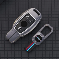 MERCEDES BENZ | ZINC ALLOY + SILICONE CAR KEY CASE | FOR 3 BUTTON KEY