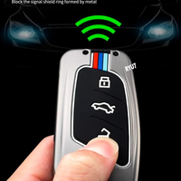 MG | ZINC ALLOY + SILICONE CAR KEY CASE | FOR 3 BUTTON KEY