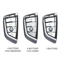 BMW | ZINC ALLOY + SILICONE CAR KEY CASE | FOR 3 BUTTON KEY