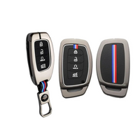 HYUNDAI | ZINC ALLOY + SILICONE CAR KEY CASE | FOR 4 BUTTON KEY
