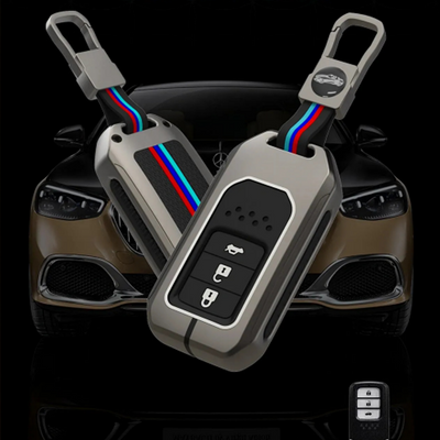 HONDA | ZINC ALLOY + SILICONE CAR KEY CASE | FOR 3 BUTTON KEY