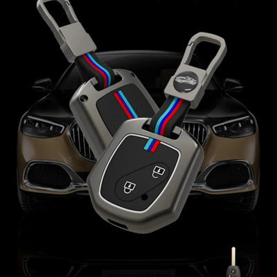 HONDA | ZINC ALLOY + SILICONE CAR KEY CASE | FOR 2 BUTTON KEY