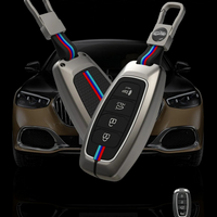 HYUNDAI | ZINC ALLOY + SILICONE CAR KEY CASE | FOR 4 BUTTON KEY