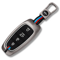 HYUNDAI | ZINC ALLOY + SILICONE CAR KEY CASE | FOR 5 BUTTON KEY