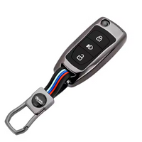 TATA | ZINC ALLOY + SILICONE CAR KEY CASE | FOR 3 BUTTON KEY