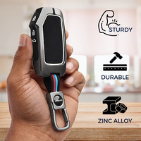 KIA | ZINC ALLOY + SILICONE CAR KEY CASE | FOR 3 BUTTON KEY