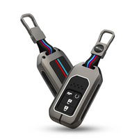 HONDA | ZINC ALLOY + SILICONE CAR KEY CASE | FOR 4 BUTTON KEY