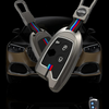 MARUTI SUZUKI | ZINC ALLOY + SILICONE CAR KEY CASE | FOR 3 BUTTON KEY