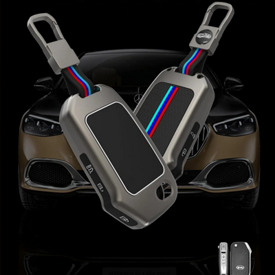 KIA | ZINC ALLOY + SILICONE CAR KEY CASE | FOR 3 BUTTON KEY