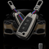 HYUNDAI | ZINC ALLOY + SILICONE CAR KEY CASE | FOR 3 BUTTON KEY