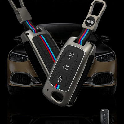 TATA | ZINC ALLOY + SILICONE CAR KEY CASE | FOR 3 BUTTON KEY