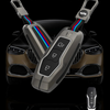 FORD | ZINC ALLOY + SILICONE CAR KEY CASE | FOR 3 BUTTON KEY