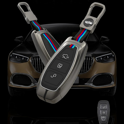 ZINC ALLOY + SILICONE CAR KEY CASE | FORD | FOR 3 BUTTON KEY
